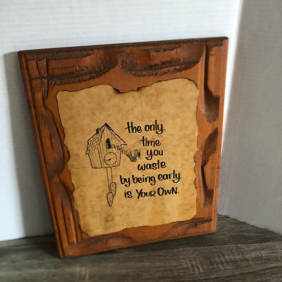 Vtg Wooden Funny Plaque - Picture 4 of 8